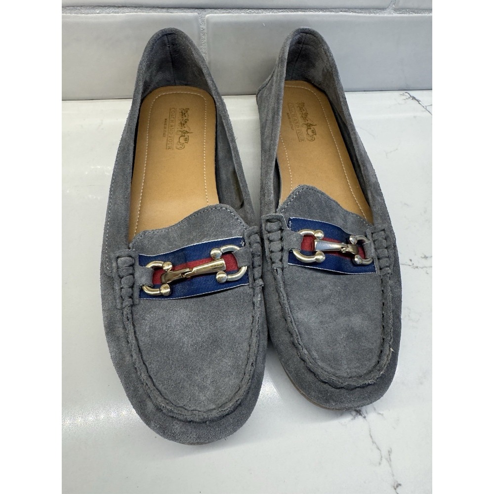 Coach And Four Romeo Driving Loafer  Gray‎  Leather  Size 9M